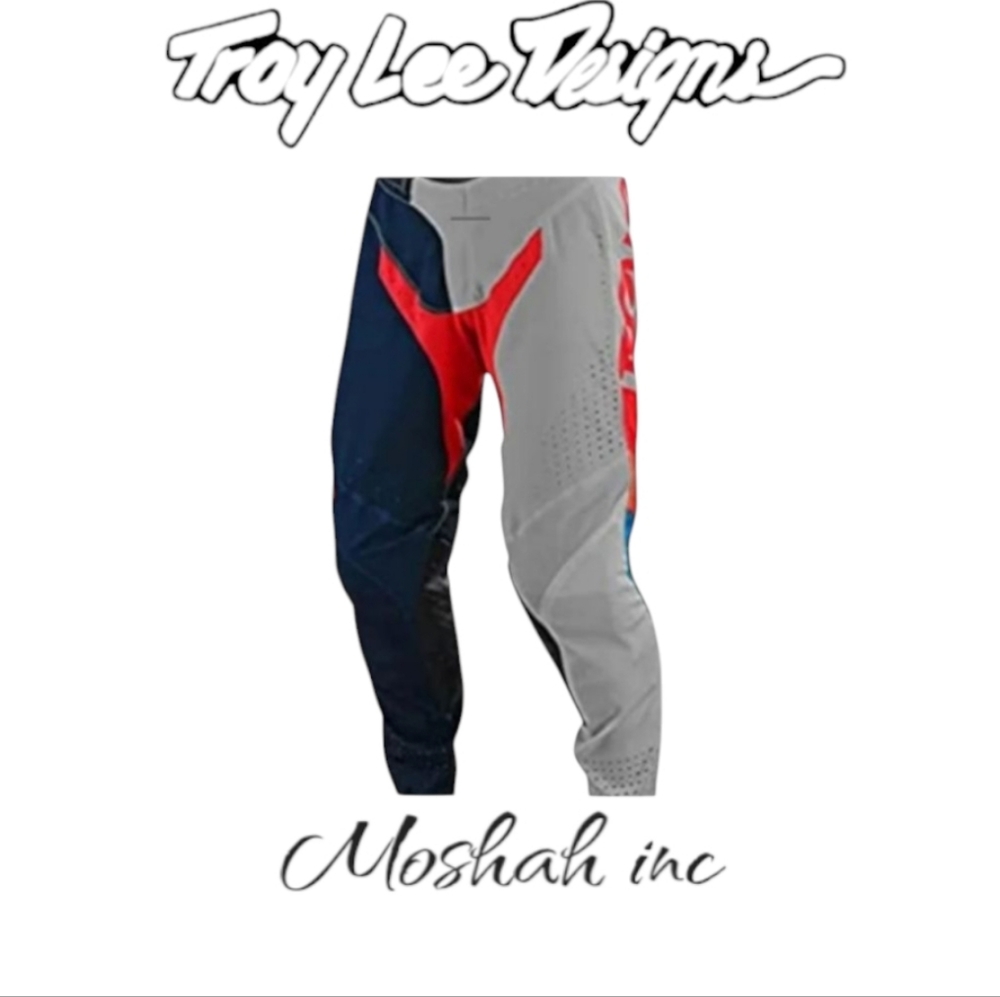 Troy Lee Designs Mens Offroad Motocross SE Pro Tilt Pant (Navy/Light Gray,30